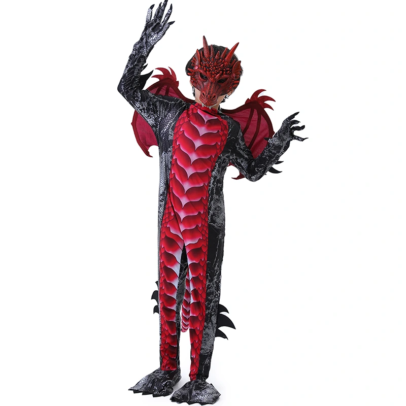 Halloween Parade Kids Dragon Costume With Detachable Wings
