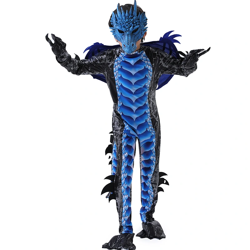 Halloween Parade Kids Dragon Costume With Detachable Wings